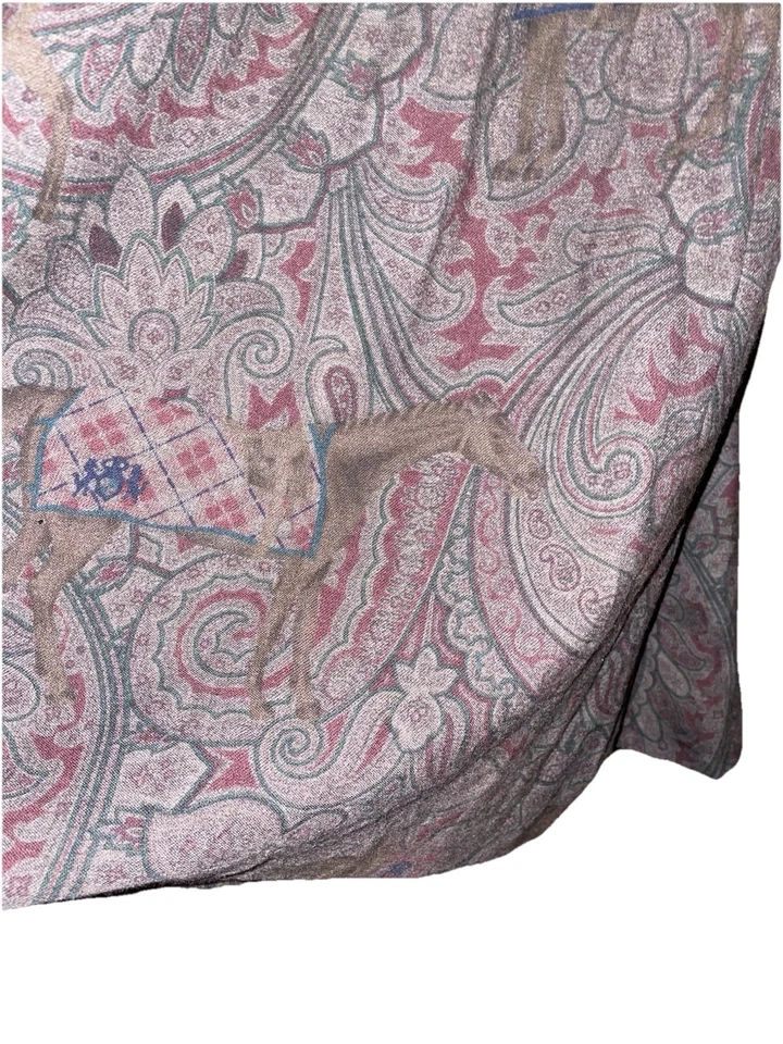 Vintage Ralph Lauren Maxi Skirt Paisley Equestrian Purple Label 100%Wool Size 4 - Image 2 of 4