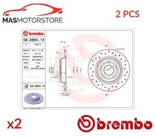 BREMSSCHEIBEN SATZ PAAR HINTEN BREMBO 08D8641X 2PCS P FÜR FORD FOCUS IV