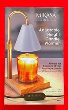 Mikasa Home Accents Adjustable Height Electric Candle Wax Warmer White New