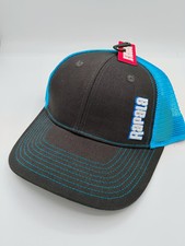 Rapala Trucker Snapback Hat Cap Mesh Sides Patch Black Blue Fishing Fisherman