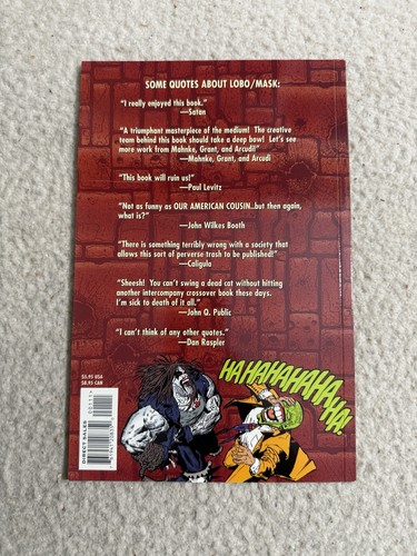 Lobo Mask #1 - 1997 DC Comics Mini Series - Picture 2 of 2