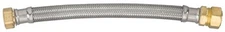 Water Heater Connector,Lead-Free,Braided Stainless Steel,7/8 Compressionx3/4 FIP