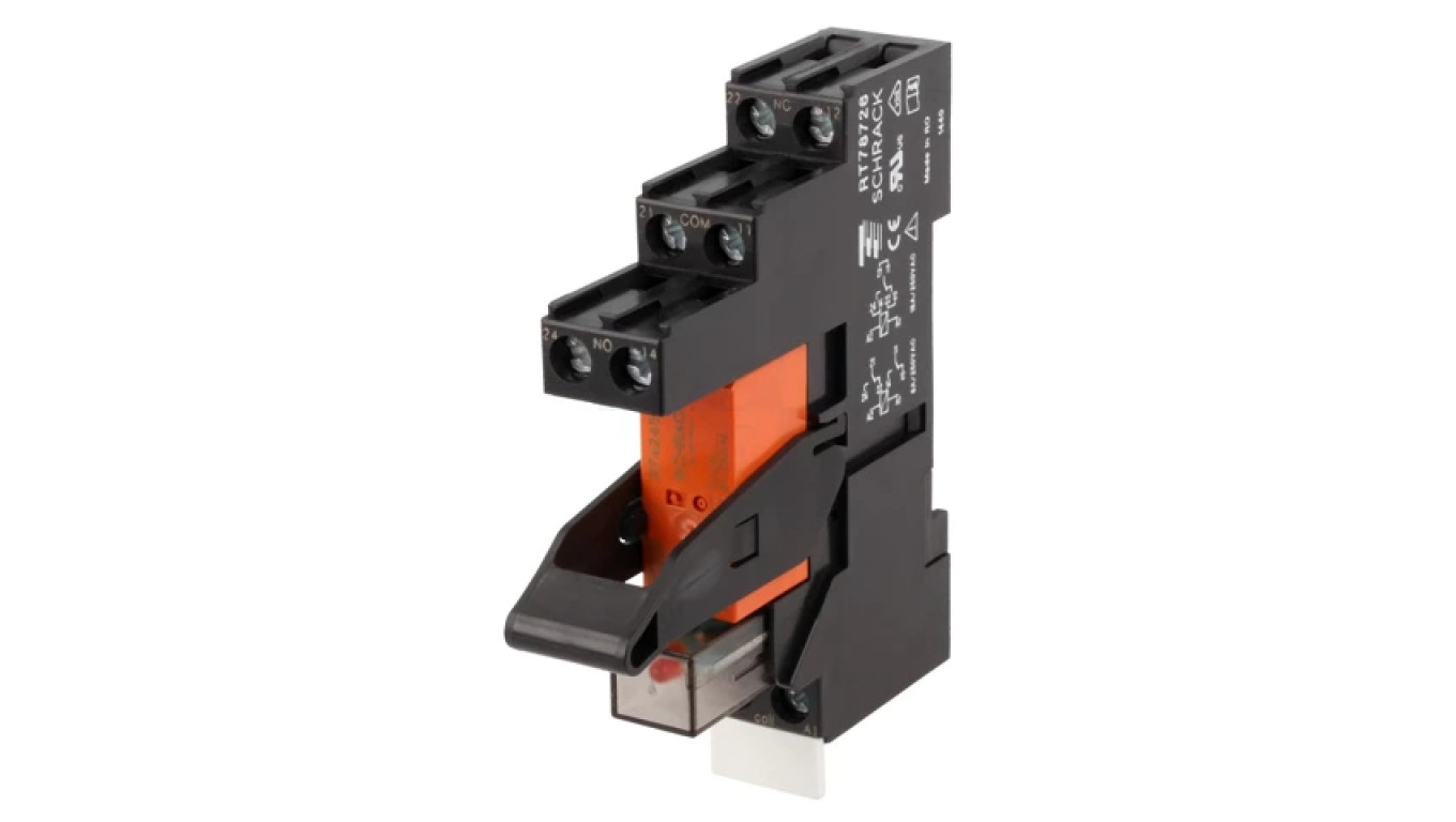 DPDT interface relay 24VAC 8A 8A 250VAC DIN 2-1415073-1 /T2UK