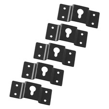 uxcell 5 Pcs Wall-Mounted Speaker Hanging Brackets, 7cm Long Black