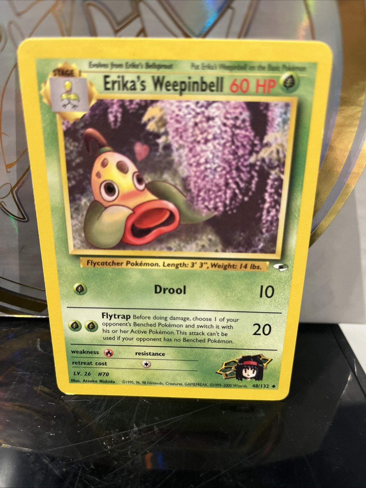 Erika's Weepinbell 1st Edition Gym Heroes #48/132 Near Mint Condition