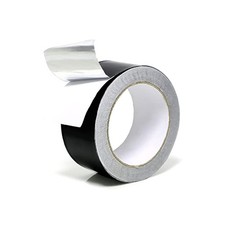 Black Aluminum Foil Tape, 2"x65ft, Durable Repair for Pipes  HVAC