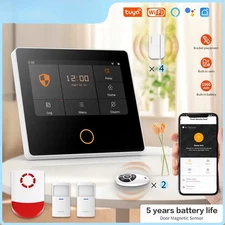 Alarm System Smart Home Burglar Security WiFi Wireless Kit Built-in Siren New