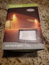 Ustellar 3 Pack 80W Led Flood Lights Outdoor Bright 24000LM Security Lights Outs