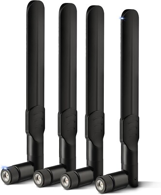4 Pack TACTACAM 4G LTE Cellular Trail Camera Antenna 8dBi RP-SMA Male Spypoint