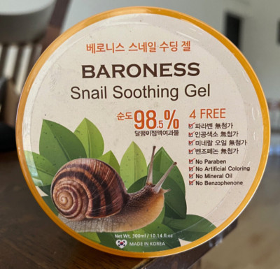 BARONESS Snail Soothing Gel 98.5 % MADE IN KOREA Skin Piel