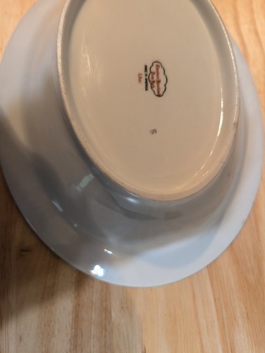 vintage 9.5" oval theodore haviland lilac/vegetable bowl - Picture 3 of 11