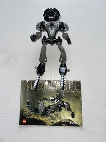 LEGO 8566 Bionicle Toa Onua Nuva Vintage 2002 Set W/ Manual