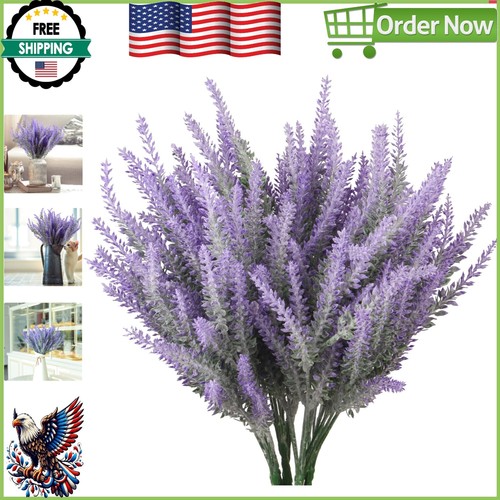 Purple Artificial Lavender Bouquets - 6 Bundles for Event and Home Styling