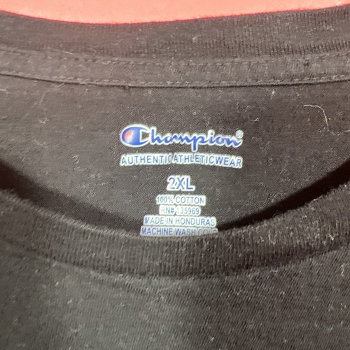 Champion Mens Classic Logo. Black With Camo Logo Size 2XL - Picture 4 of 4
