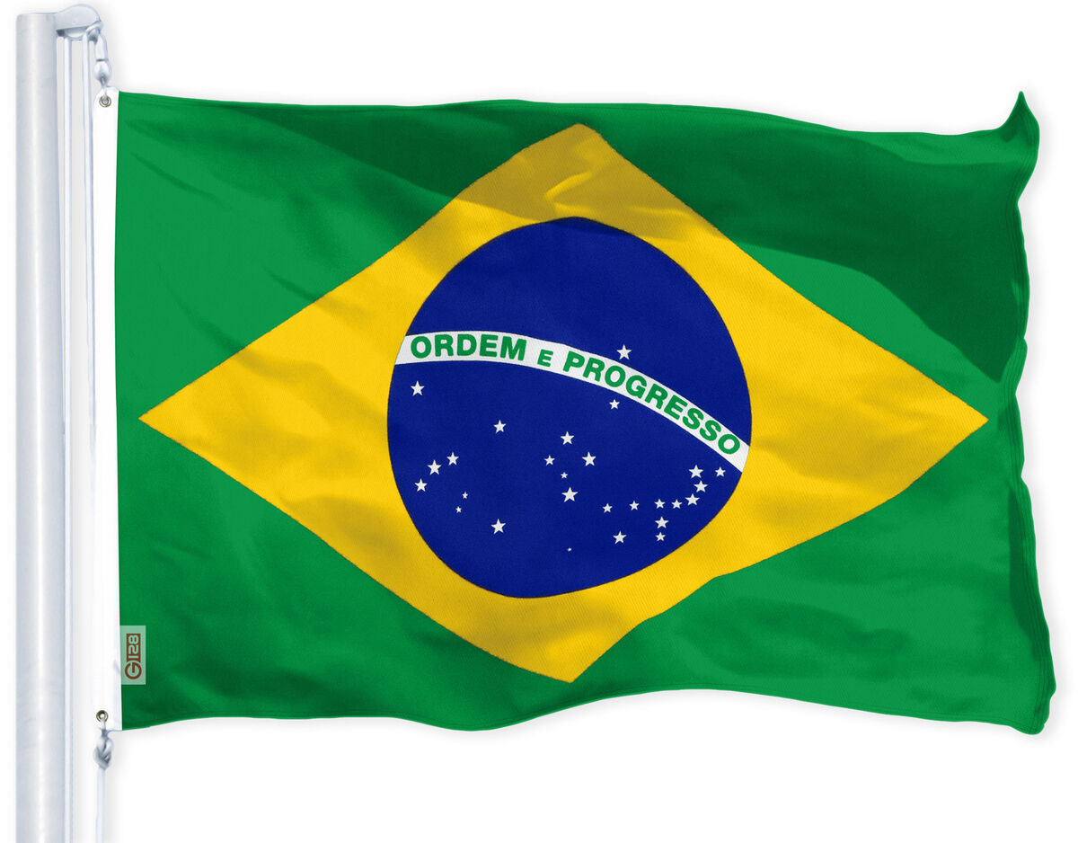 Brazil Brazilian Flag 3x5 FT Printed 150D Polyester By G128
