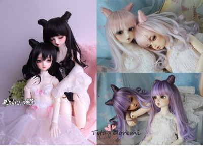 BJD Doll Wig 1/3 8-9'' Pullip SD MSD MDD 1/4 7-8'' YOSD BB 1/6 Cute Short Hair