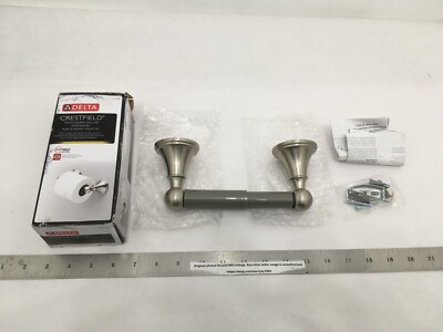 (1) NEW Delta Crestfield Toilet Paper Holder - BRUSHED NICKEL - 138035