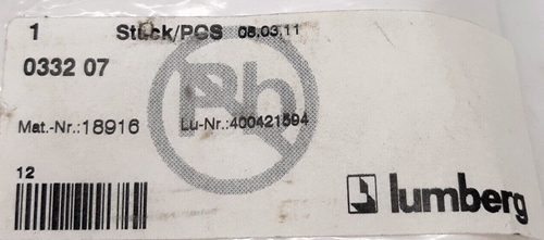 Lumberg 0332 07 Circular Connector - Lot of 2 - Picture 2 of 3