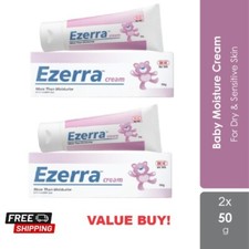 2X EZERRA PLUS CREAM 50g Moustarizador Para Bebés y Niños (NUEVO) ¡ENVÍO GRAT...