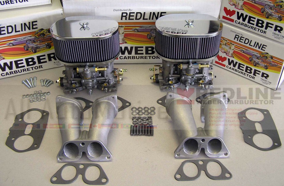 Porsche 356 912 er Carburetor Conversion Kit 40IDF w/Genuine Spanish