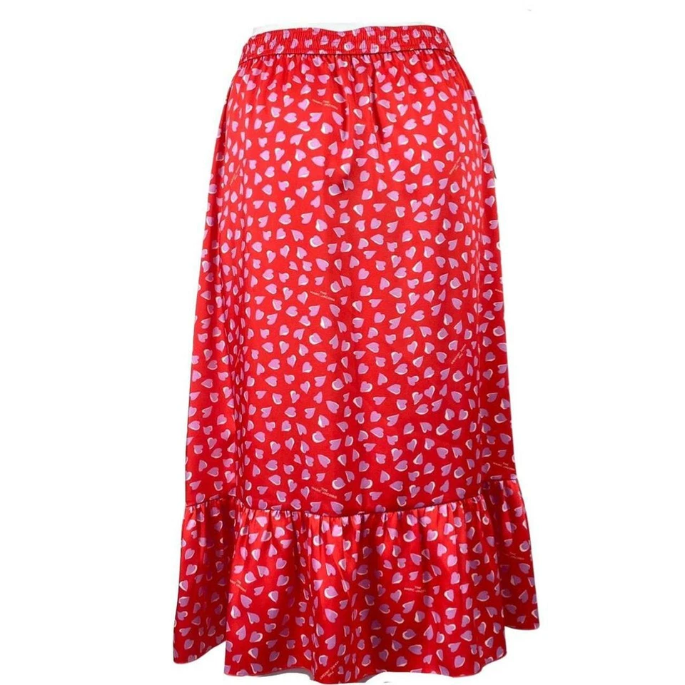 The Marc Jacobs Heart Printed Ruffle Skirt Size US 8-UK 12 - Image 2 of 4