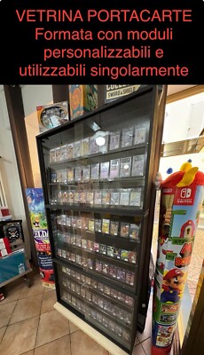 VETRINA ESPOSITORE moduli multiuso fiere bacheca carte Bgs Psa
