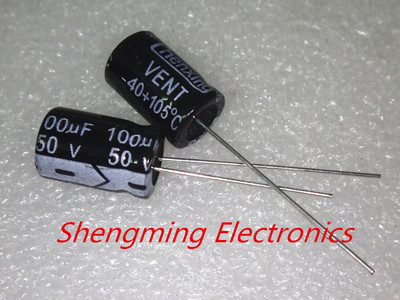 10pcs 100uF 50V 105C Radial Electrolytic Capacitor 8x12MM