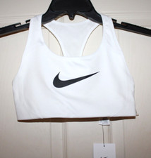 NWT Nike Dri-FIT Shape 2.0 High Impact Women's Large White Sports Bra 548545