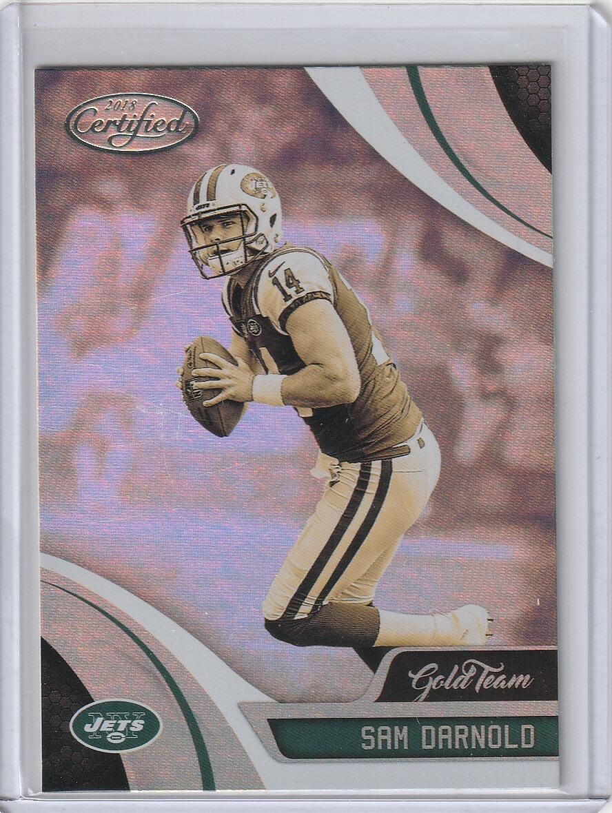 SAM DARNOLD Panthers 2018 Panini Certified #GT-SAD Gold Team Rookie