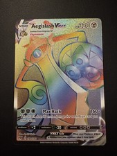 POKÉMON TCG AEGISLASH VMAX 190/185 SWSH VIVID VOLTAGE RAINBOW RARE!! on eBay