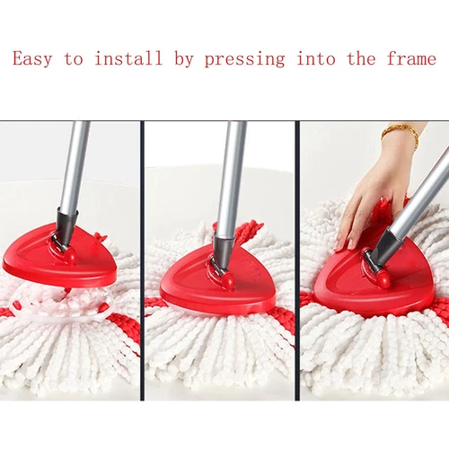 Spin Mop Kopf Ersatz, Basis, Griff für Vileda Turbo Mikrofaser Mopp Nachfüllpackungen - Bild 13 von 14