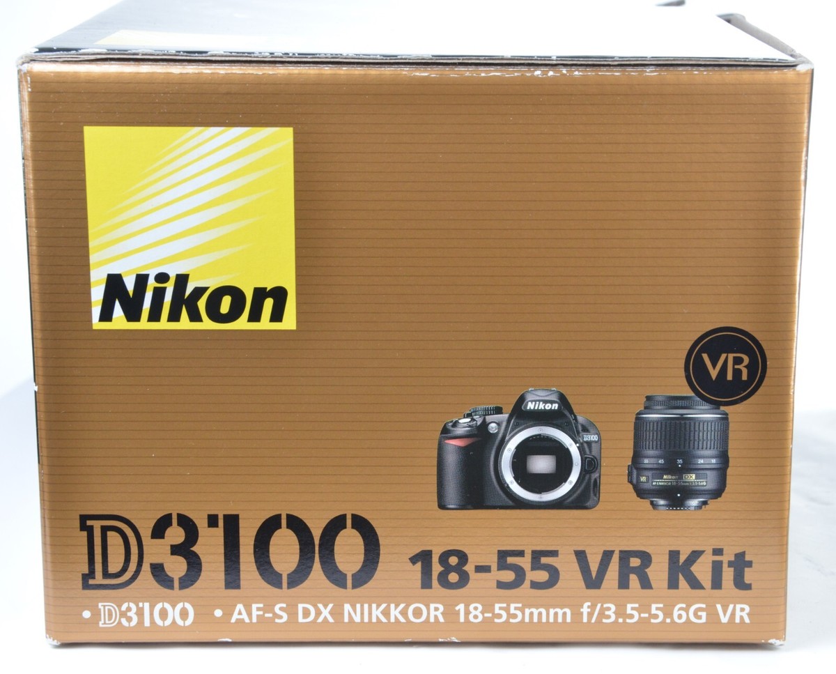 Nikon D3100 18-55mm VR Kit DSLR Camera BOX ONLY With Docs