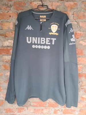 Leeds United 100 Year Anniversary Player Jersey Trikot Longsleeve Kappa 2019 XXL