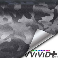 Vvivid 2022 Vvivid Ghost Metal Dark Gray Stealth Camo Vinyl Car Wrap V501