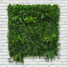 Artificial Green Living Wall Hedge Plant Panel In/Outdoor UV Stable - 1m x 1m