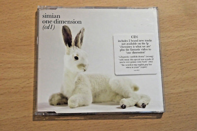 Simian - One Dimension. Enhanced CD1 CDS (2001) VGC.