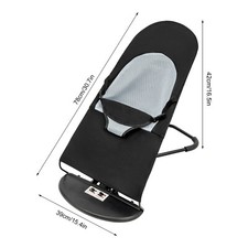 Dog Rocking Bed Pet Bouncy Chair Cat Indoor Lounge Washable Black Mesh Pet Toys