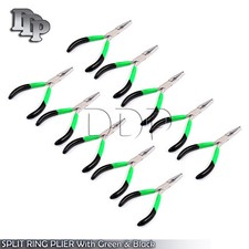 100 PIECES SPLIT RING PLIER With Green Black 5.5" NEW BRAND