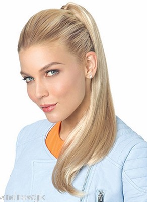 18 Inches, Clip-In Ponytail, Straight, Synthetic Hair Piece - TressAllure