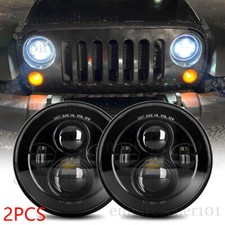 Projector Anti-flicker 7inch Round Led Headlights For Jeep Wrangler Jk Tj Lj Cj Projector Anti-flicker 7inch Round Led Headlights For Jeep Wrangler Jk Tj Lj Cj