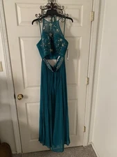 sequin two piece formal