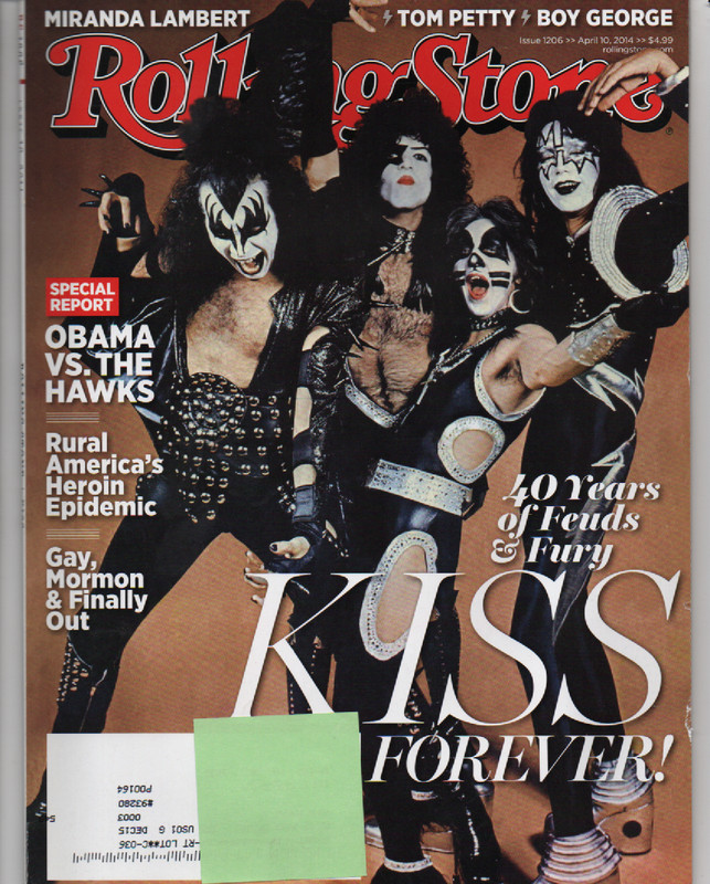 Kiss 40th Anniversary Cover Rolling Stone Magazine Tom Petty Miranda Lambert