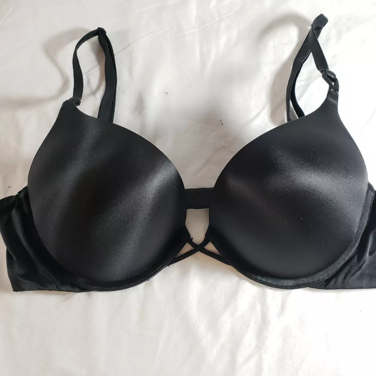 Victoria's Secret 36B Bombshell Bra Plunge Black Adds 2 Cups