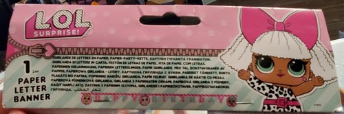 LOL Dolls Happy Birthday Banner - Picture 2 of 4