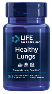 Life Extension Healthy Lungs for Lung Function Support 30 Vegetarian Capsules