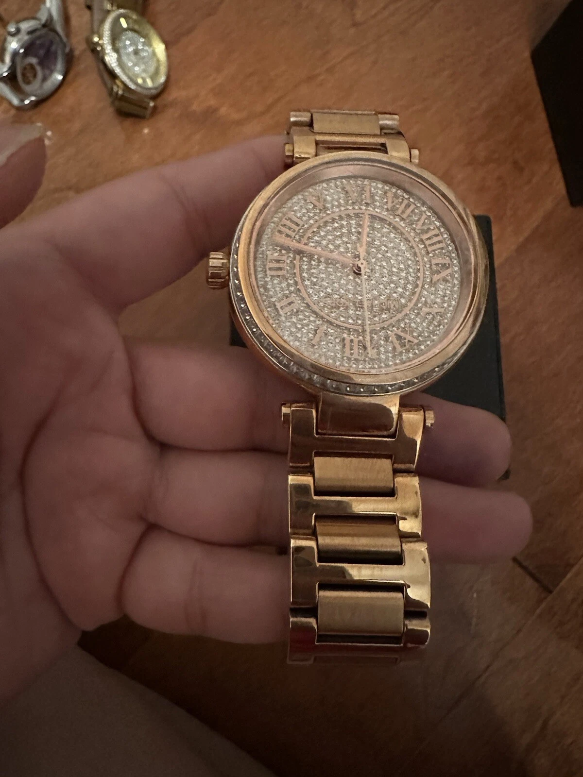 Orologio Michael Kors Donna MK 5868 41mm Oro Rosa Bracciale Look Gioiellato LEGGI