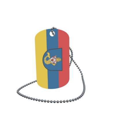 Dog Tag Flagge Seeboden am Millstätter See Erkennungsmarke Alu 30 x 50 mm