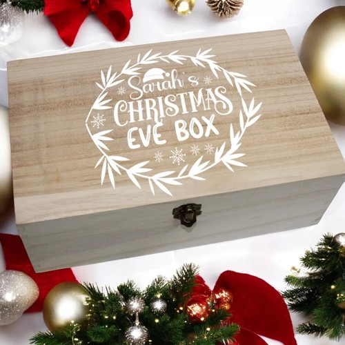 Personalised Christmas Eve Box Wooden Printed Full Colour For Kids Xmas - Picture 13 of 21