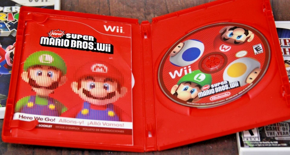 New Super Mario bros, Galaxy & Super Smash Bros - Wii Game CIB W Manual Tested - Image 4 of 4