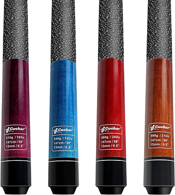 Premium Billiard Pool Cue Sticks Set of 4 - 58 Inch, 18-21 Oz for All Players